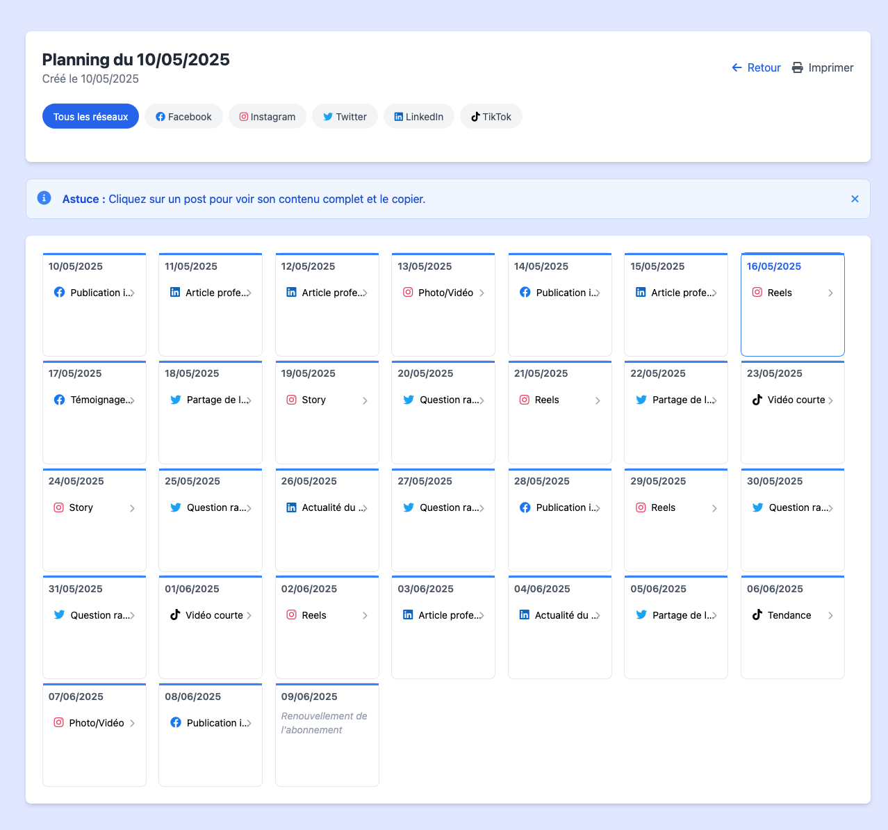 Dashboard HDtrending